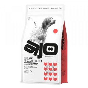 AJO Dog Medium Adult Сухой корм для собак средних пород Говядина и Гречка
