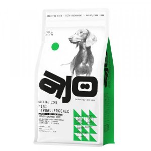 AJO Dog Mini Hypoallergenic Сухой корм для собак малых пород при аллергии и проблемах пищеварения Индейка и Гречка