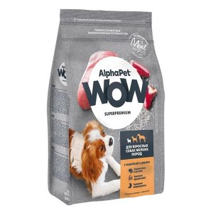 AlphaPet WOW Superpremium Mini Adult Сухой корм для собак мелких пород Индейка и Рис