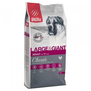 Blitz Classic Adult Dog Large&Giant Сухой корм для собак крупных и гигантских пород Курица