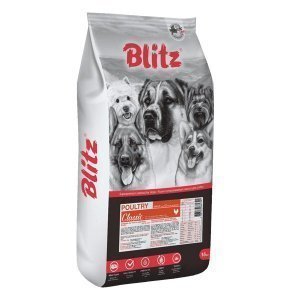 Blitz Classic Adult Dog Сухой корм для собак всех пород Домашняя птица