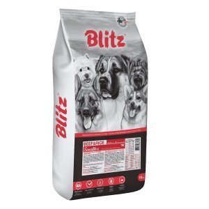 Blitz Sensitive Adult Dog Сухой корм для собак с чувствительным пищеварением Говядина и Рис