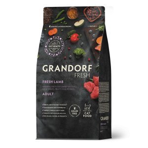 Grandorf Fresh Cat Adult Lamb&Sweet Potato сухой корм с живыми пробиотиками для взрослых кошек с ягненком и бататом