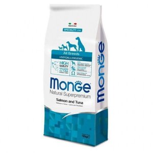 Monge Hypoallergenic c лососем и тунцом сухой корм для собак