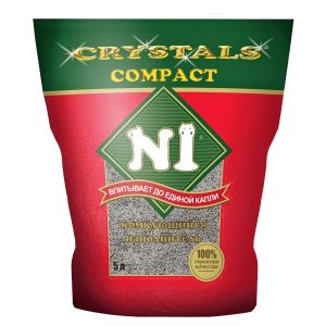 N1 Crystals Compact Комкующийся наполнитель для кошек