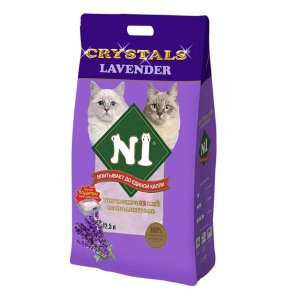 N1 Crystals Лаванда Силикагелевый наполнитель для кошек