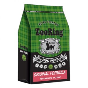 Zooring Original Formula Телятина и рис Сухой корм для молодых и взрослых собак всех пород