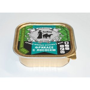 Zooring кусочки в желе для собак всех пород Фрикасе с лососем