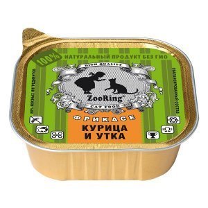 Zooring паштет для кошек Курица и утка