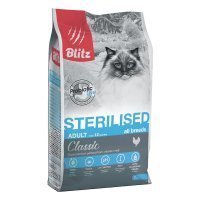 Blitz Classic Sterilised Cat Сухой корм для стерилизованных кошек Курица