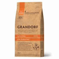Grandorf Dog Junior Lamb&Turkey Сухой корм для юниоров средних и крупных пород Ягнёнок с Индейкой