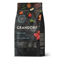 Grandorf Fresh Cat Sterilised Lamb&Sweet Potato сухой корм с живыми пробиотиками для стерилизованных кошек с ягненком и бататом