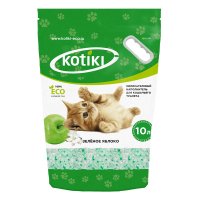 	Kotiki Наполнитель для кошачьего туалета Зеленое яблоко силикагелевый