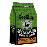 Zooring Medium Adult Dog Индейка и рис Сухой корм для молодых и взрослых собак всех пород