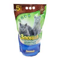 Зооник Наполнитель Древесный Комкующийся 
