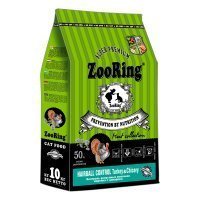 Zooring Hairball Control Turkey&Chicory Сухой корм для кошек Индейка с цикорием Контроль волосяных комочков