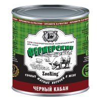 Zooring консервы сочные кусочки мяса в желе Фермерские с коллагеном для собак Чёрный кабан